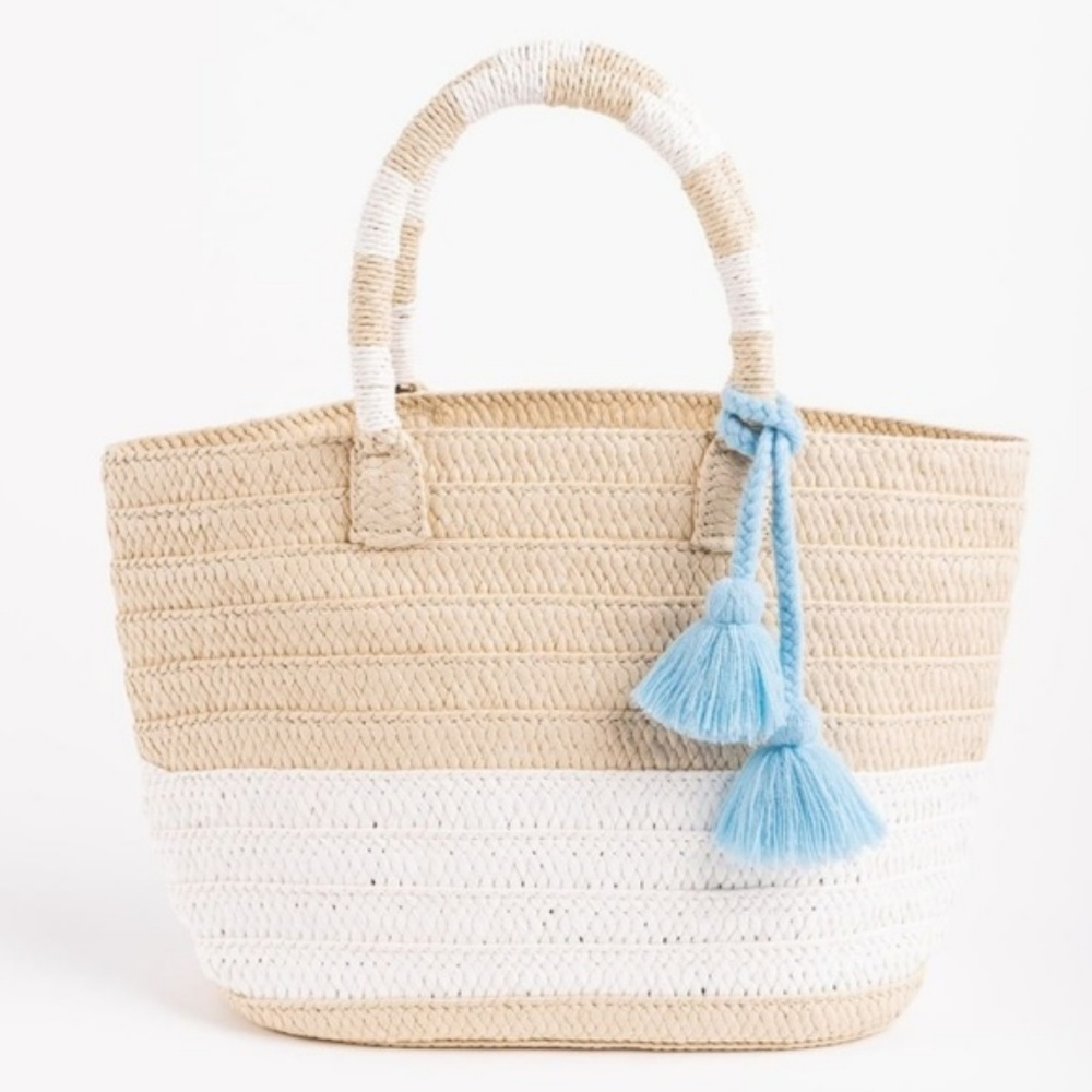 Altru Goods Straw Tote Handbag Spring Easter
